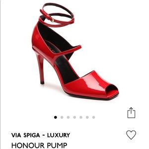 Flash sale Via Spiga sexy red pump sandals Italy